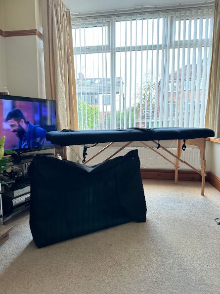 Physiotherapy Bed Bag. Travel and storage bag for physio beds.